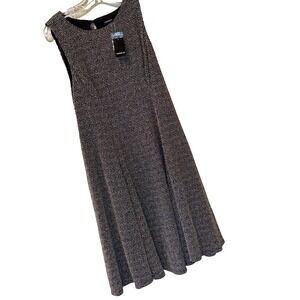 Torrid Dress Size 0 Large Black Sparkles Sleeveless Flowy Fancy Midi Dress NWT